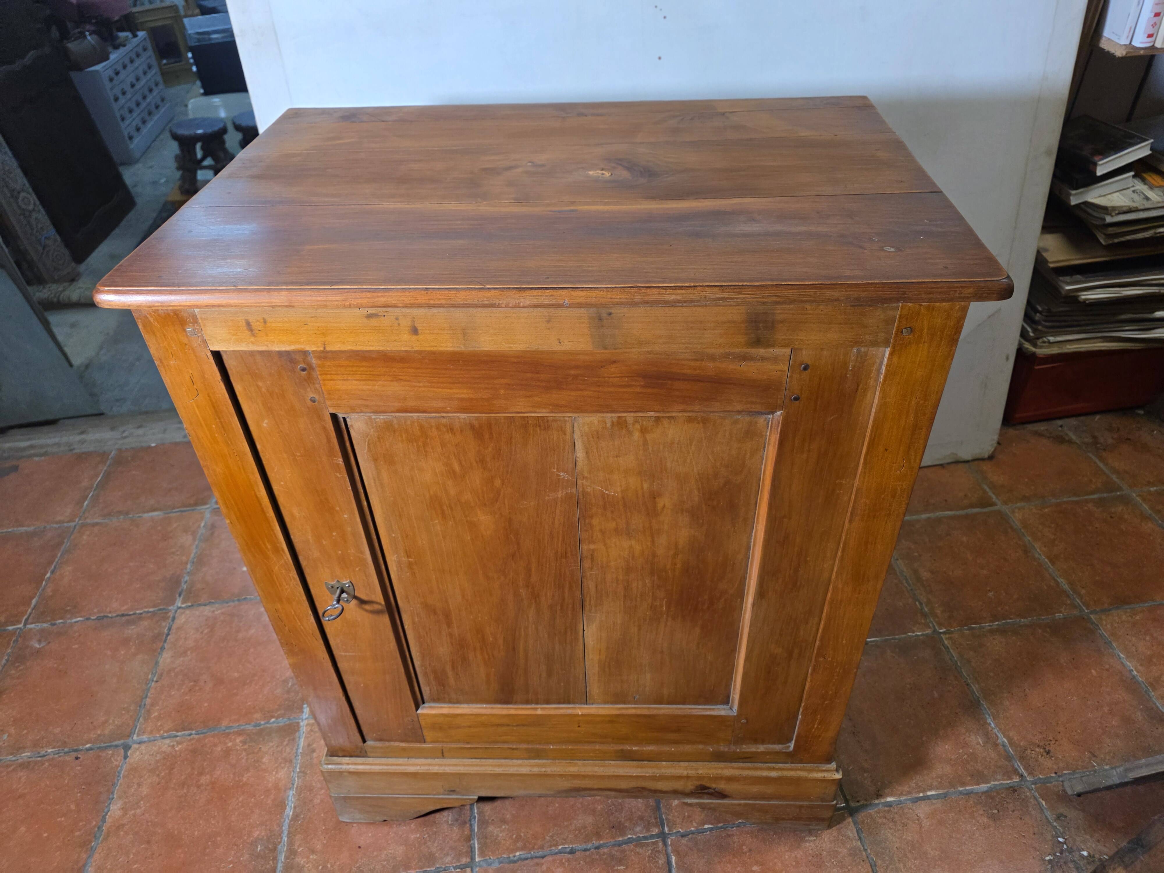 Antique Louis Philippe style confiturier in cherry wood