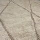 Handmade Moroccan Berber rug, cream and beige with diamonds 150x263cm