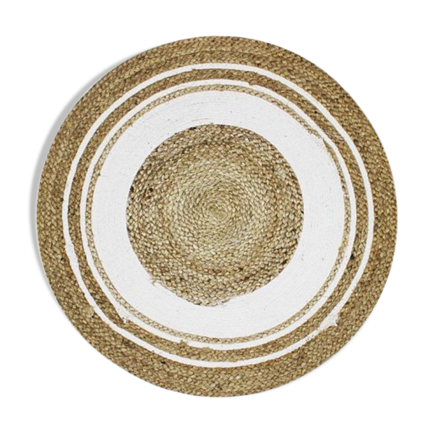 Round jute rug 70 cm