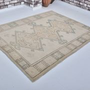Tapis Oushak noué à la main bohémien sku 3484