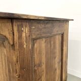 Large old trading counter in solid pine