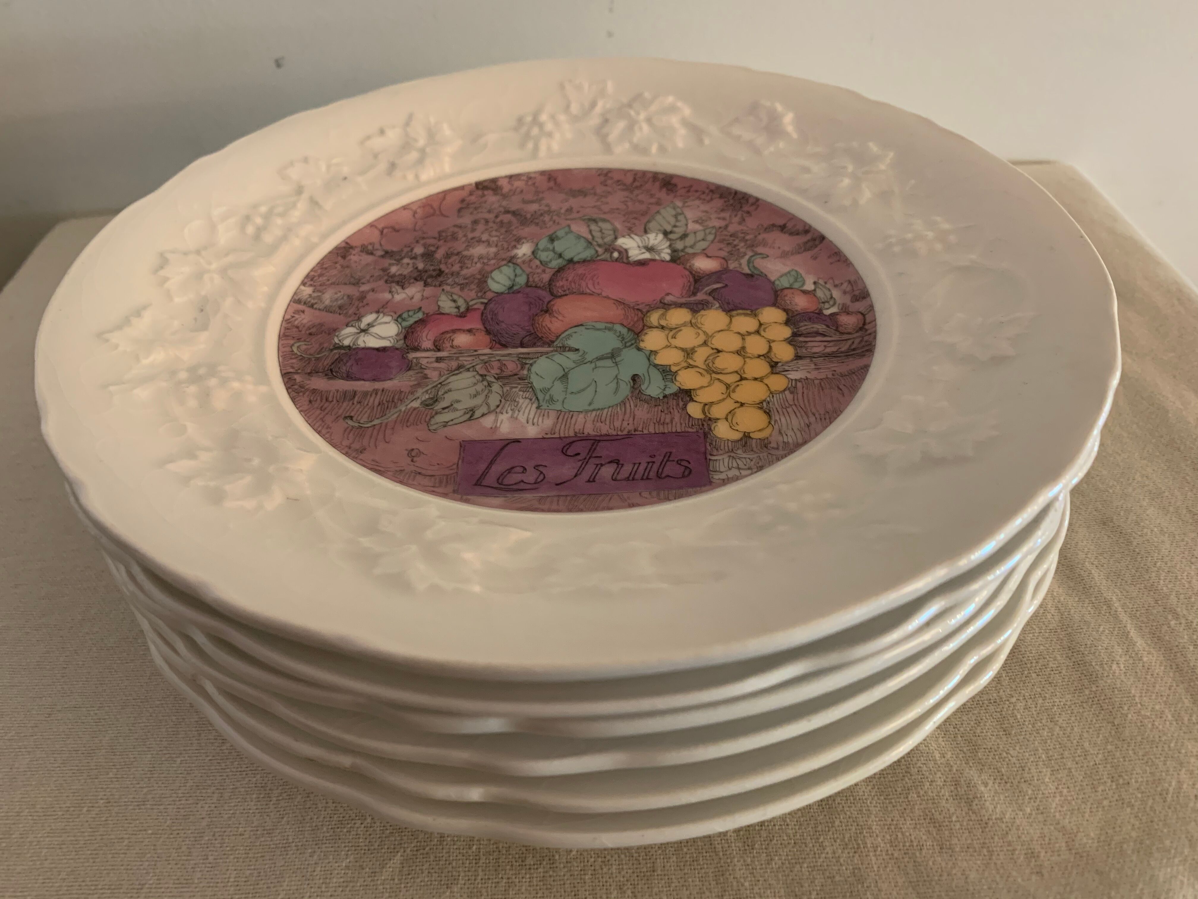 6 gien Marie-Pierre Boitard's Delights dessert plates