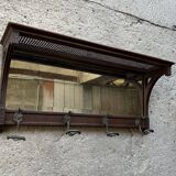 Antique coat rack/wall mirror