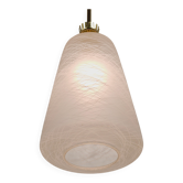 Brass Crown Pendant Light in Gio Ponti Style, Mid-Century, Italy, 1950s