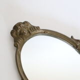 Brass hand mirror