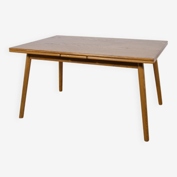 Table à manger en chêne extensible danois, années 1960