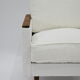 Original 70's armchair ZWP-08, fully restored, Bouclé, white