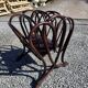 Thonet curved wood magazine rack Art Nouveau