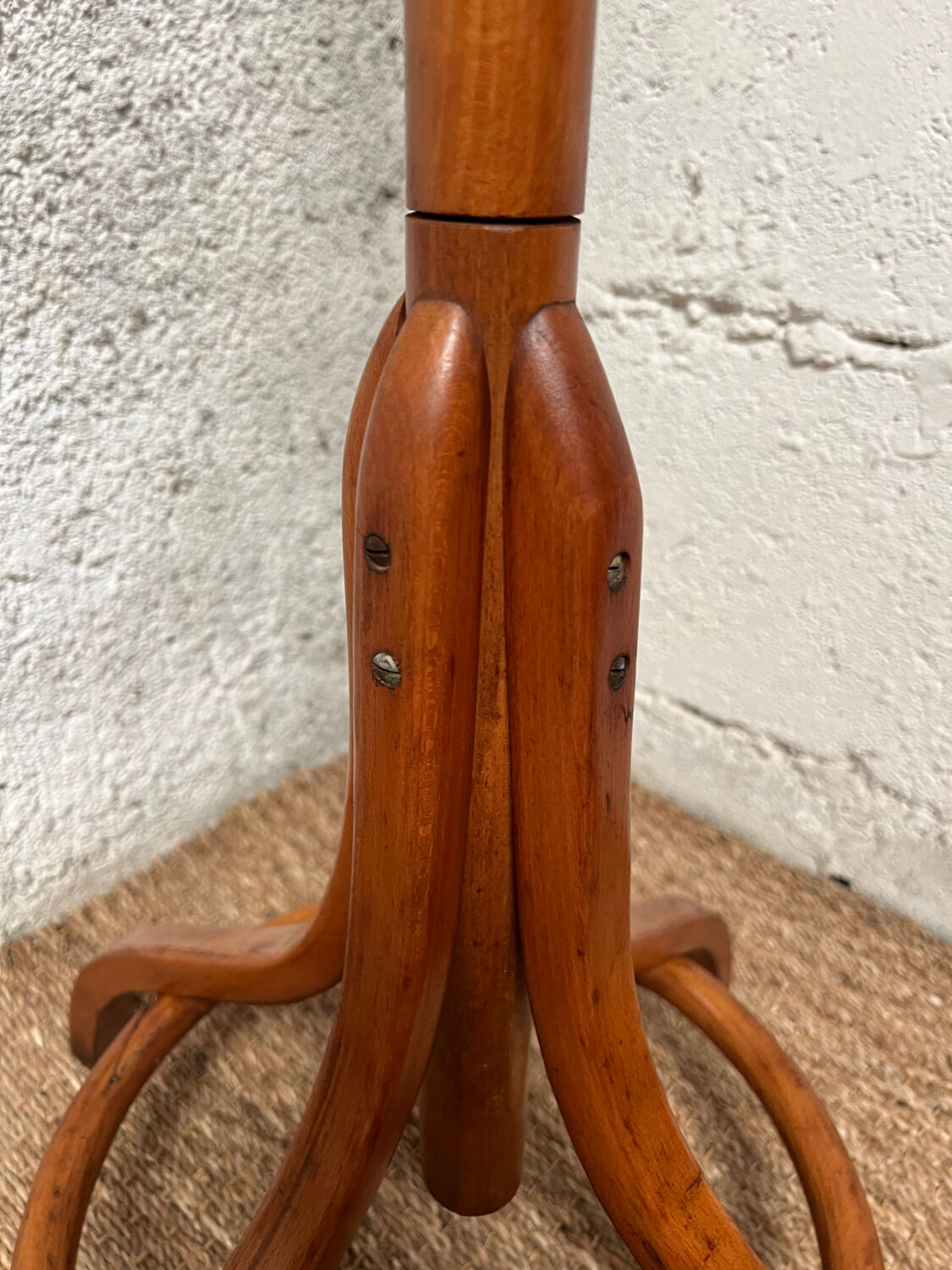 Vintage wooden parrot coat rack