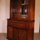 Display Cabinet or Mahogany Bookcase with Secretary - 19th Century