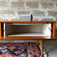 Vintage low Scandinavian sideboard in teak, 1970.