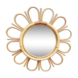 Rattan mirror