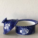 Salad bowl with ceramic lid