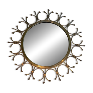 miroir soleil en laiton
