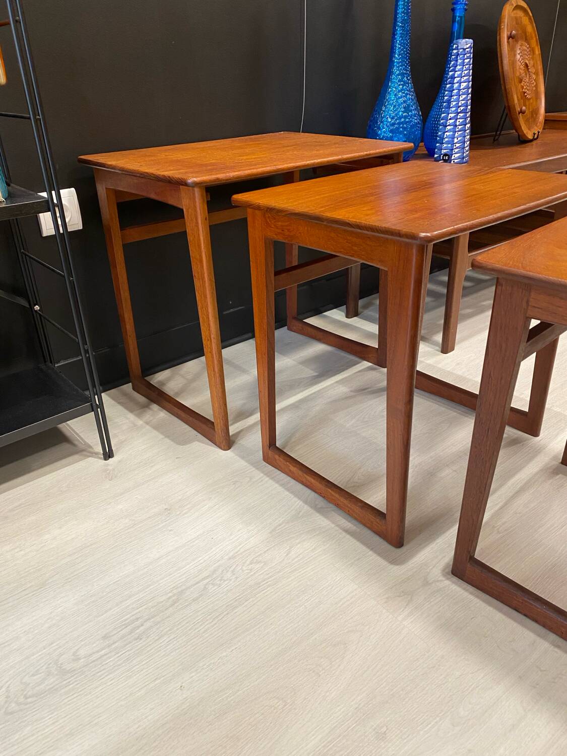 Table gigogne teck scandinave 1970