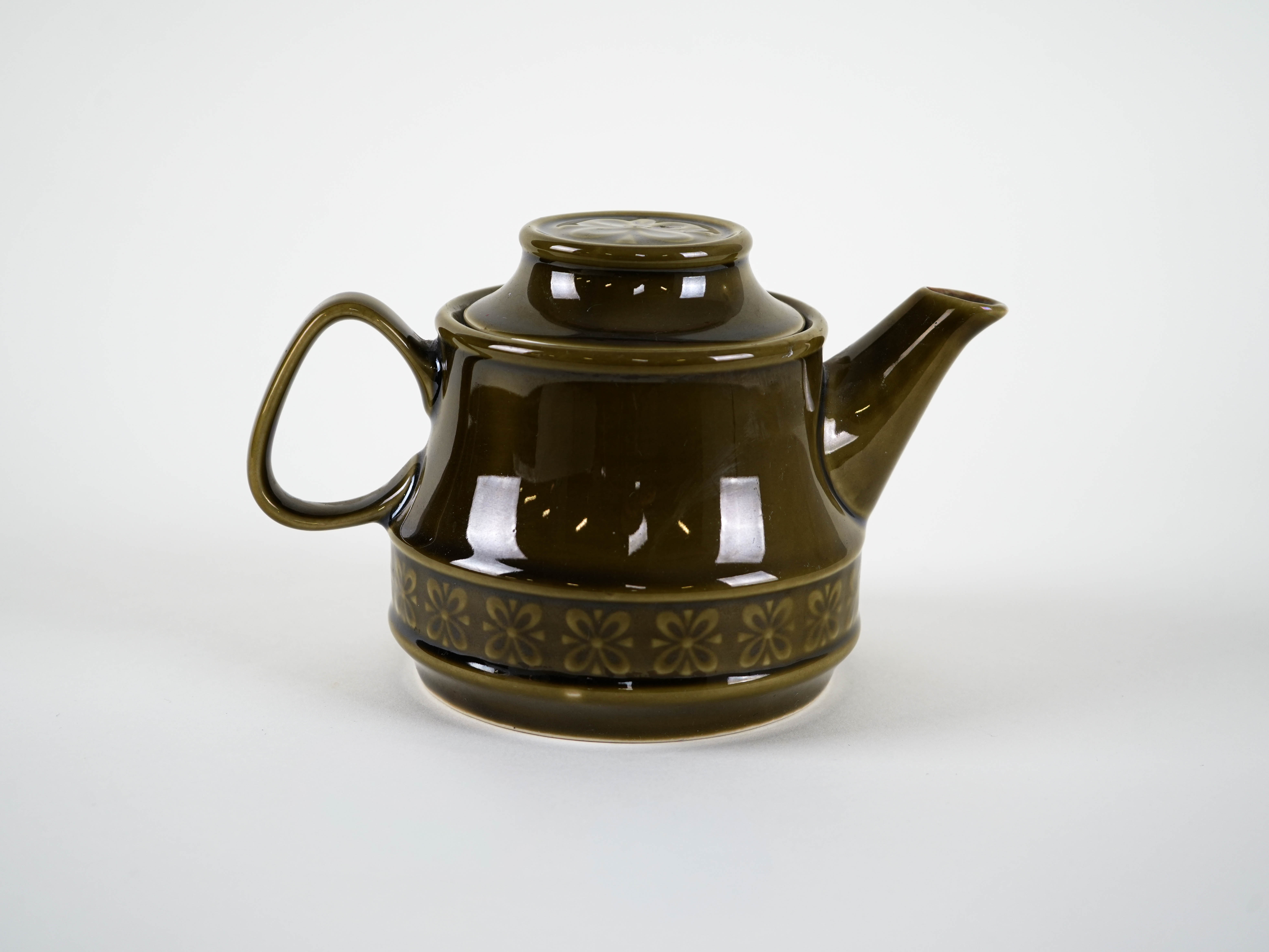 Ceramic teapot, Polish design, 1980s, made in Poland