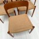 1950s set of 6 vintage Danish teak dining chairs No. 75 by Niels O. Møller