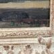 Peinture, un pêcheur en bord de seine