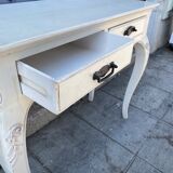 Console en bois peinte country corner