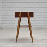 1970s, Swedish side table by AB Carlstrom with drawer, teak wood.