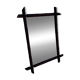 Miroir bois imitation bambou 79 x60 cm