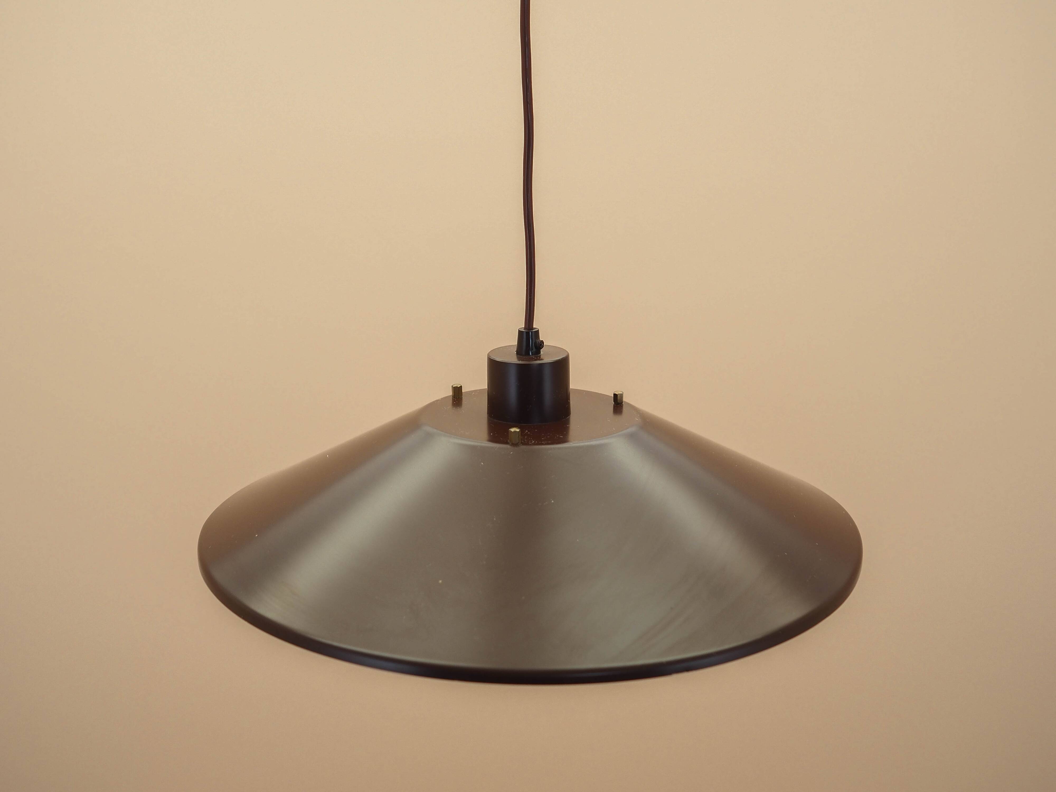 Danish pendant lamp with tiered metal shade, 1960s