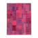 Hand-knotted turkish vintage 180 cm x 236 cm pink patchwork carpet