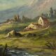 Oil on canvas "Mountain Landscape", signed C. Lion – Late 19th century