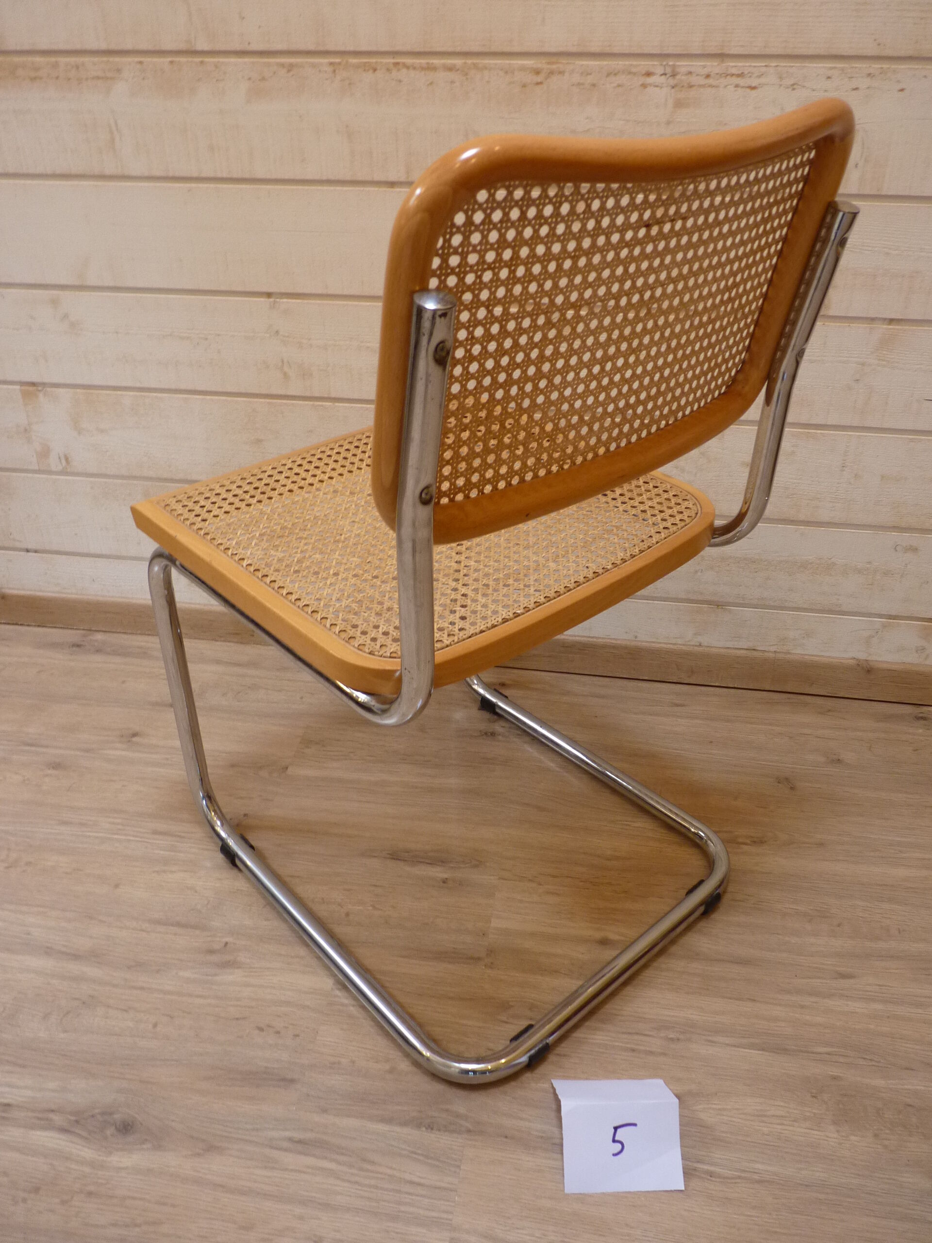 Eight chairs "Cesca B32" by Marcel Breuer