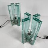 Giorgio Reggiori. Pair of table lamps/glass objects by Giorgio Reggiori for Gallotti & Radice, 1960s, Italy.