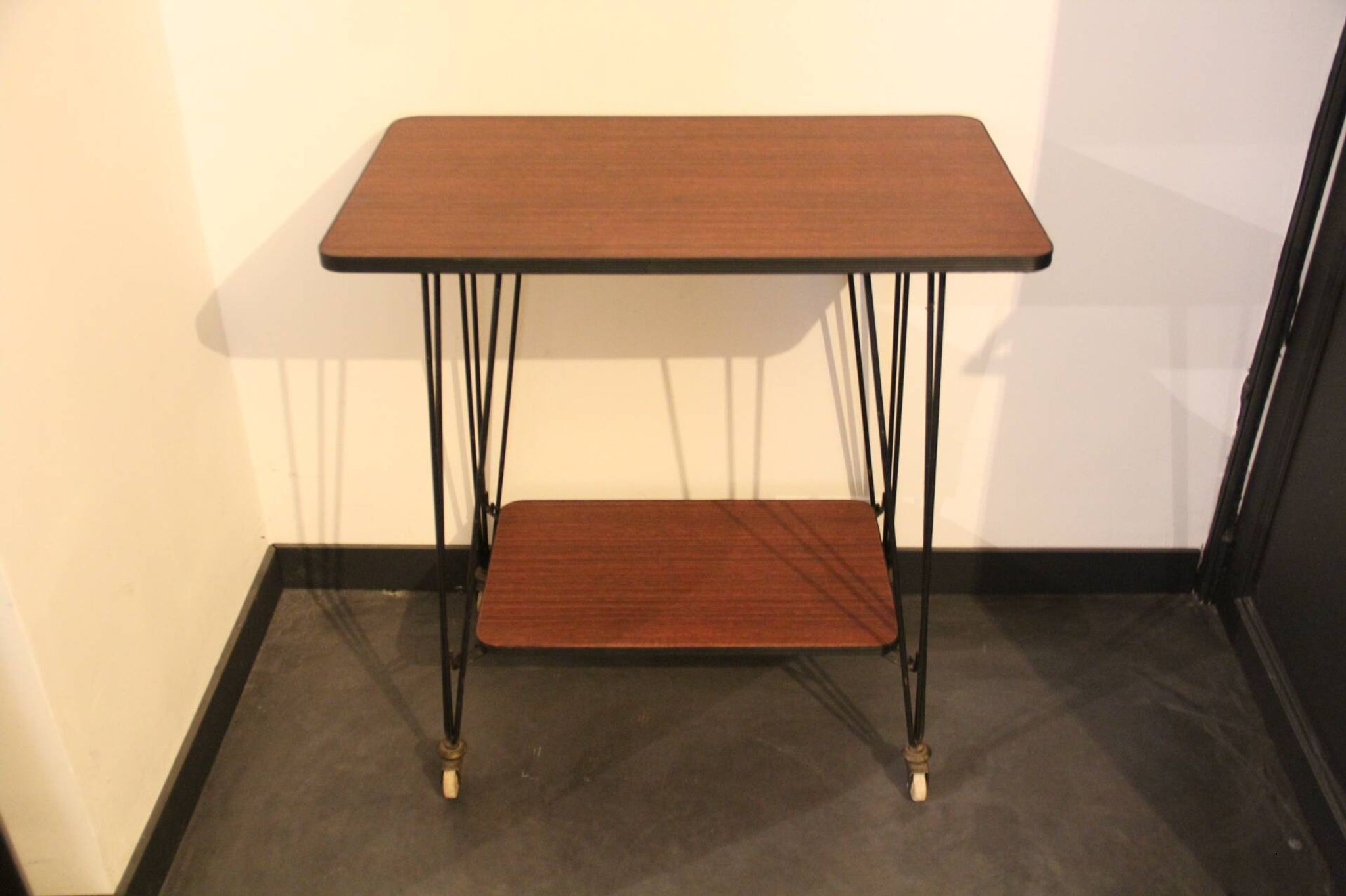 50s TV table serving trolley