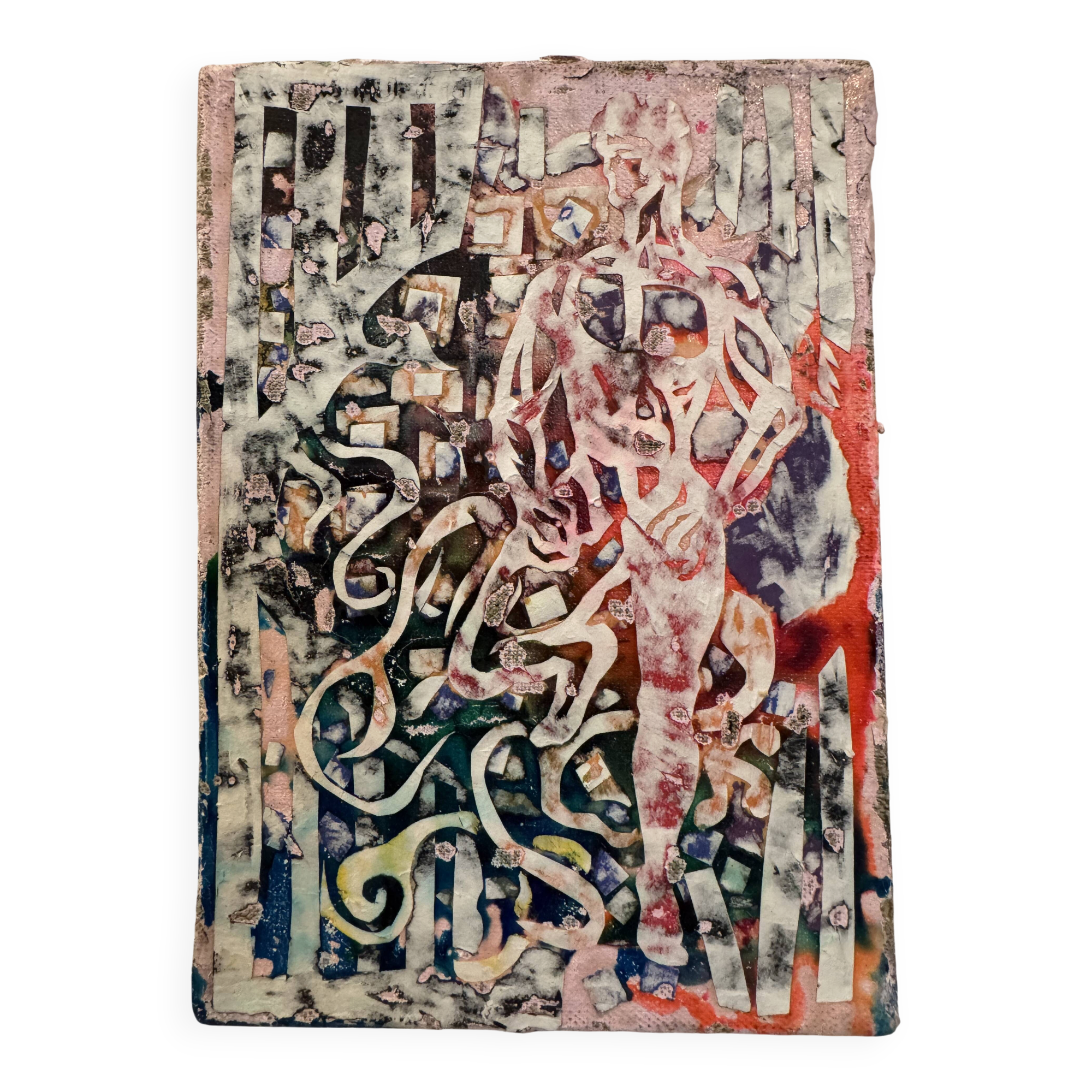 Mixed media on canvas Dominique Digeon – “The White King”, 2006