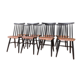 Set de 8 chaises scandinaves Fanett 'Ilmari Tapiovaara 1960