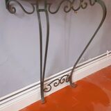 Vintage wrought iron console from the 50s