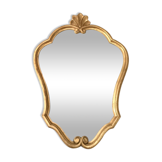 Golden baroque mirror