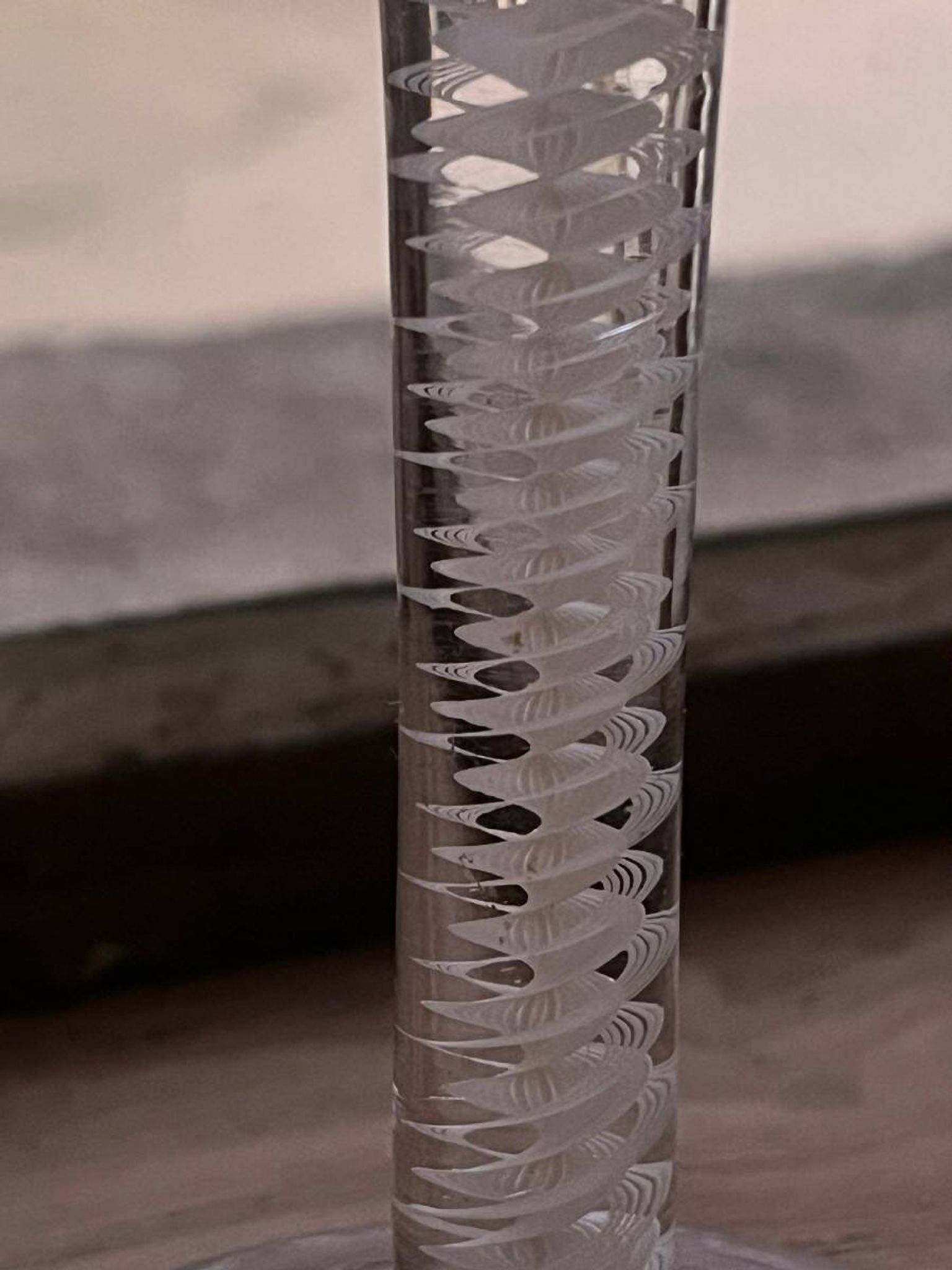 Verre twist fin XVIIIe siècle