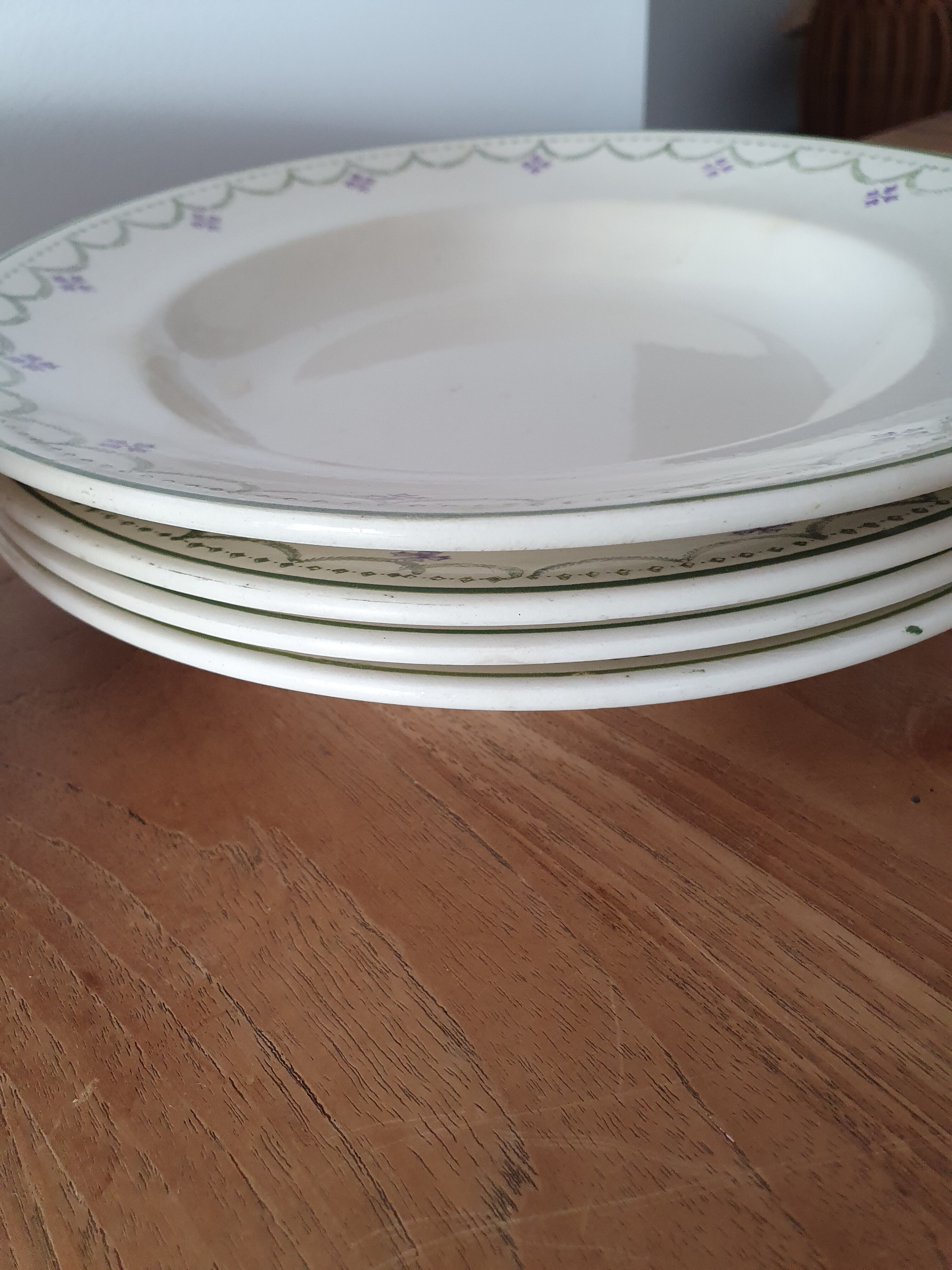 16 hollow plates iron earth longwy model Violetta
