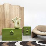 Vintage Space age chest of drawers sidetable