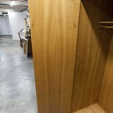 Armoire scandinave 3 portes en teck blond