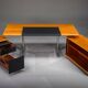 Executive office set from Walter Knoll / Wilhelm Knoll, Germany, 1970s, set of 3