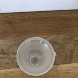 Set of two frosted shot glasses