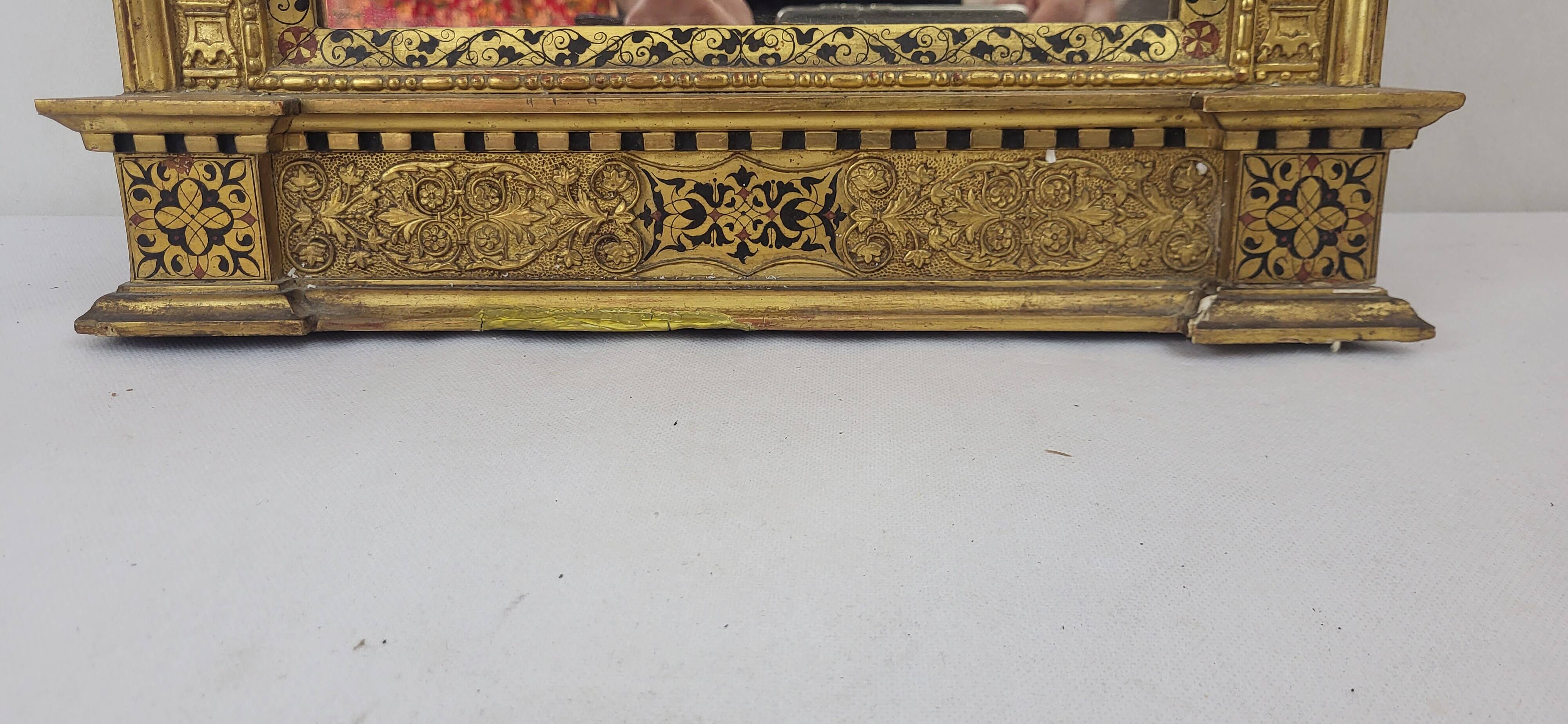 19th century gilded wooden mirror from Maison Goupil & Cie