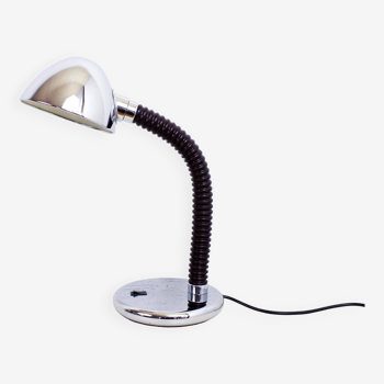 Chrome metal desk lamp