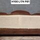 Antique Louis Philippe period solid walnut sofa