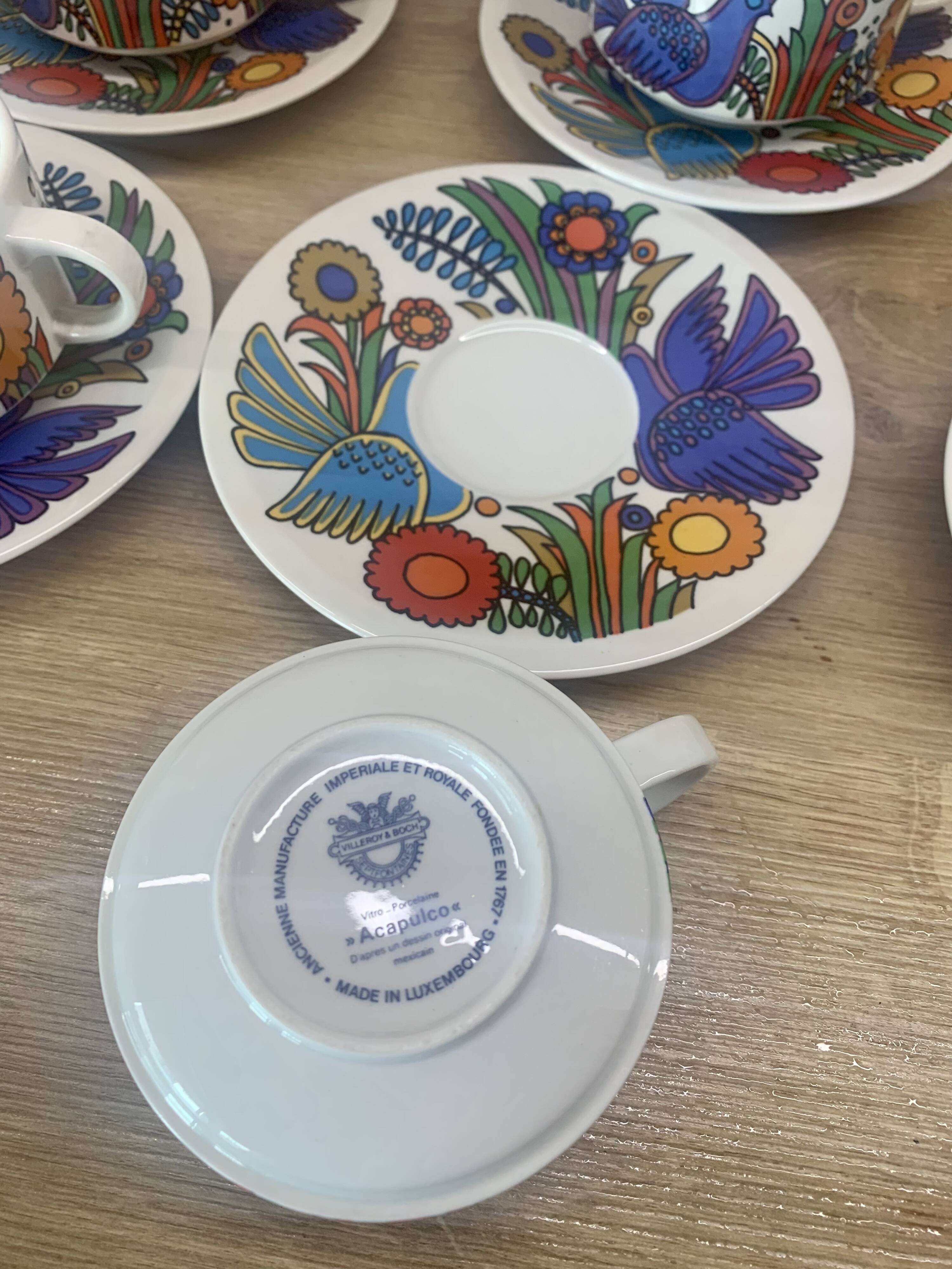 Service à café Acapulco, Villeroy & Bosch, années 1970