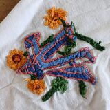 Nappe ancienne brodée