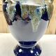 Old large sandstone vase signed Maure Lebret de Ligers Puisaye triple handles