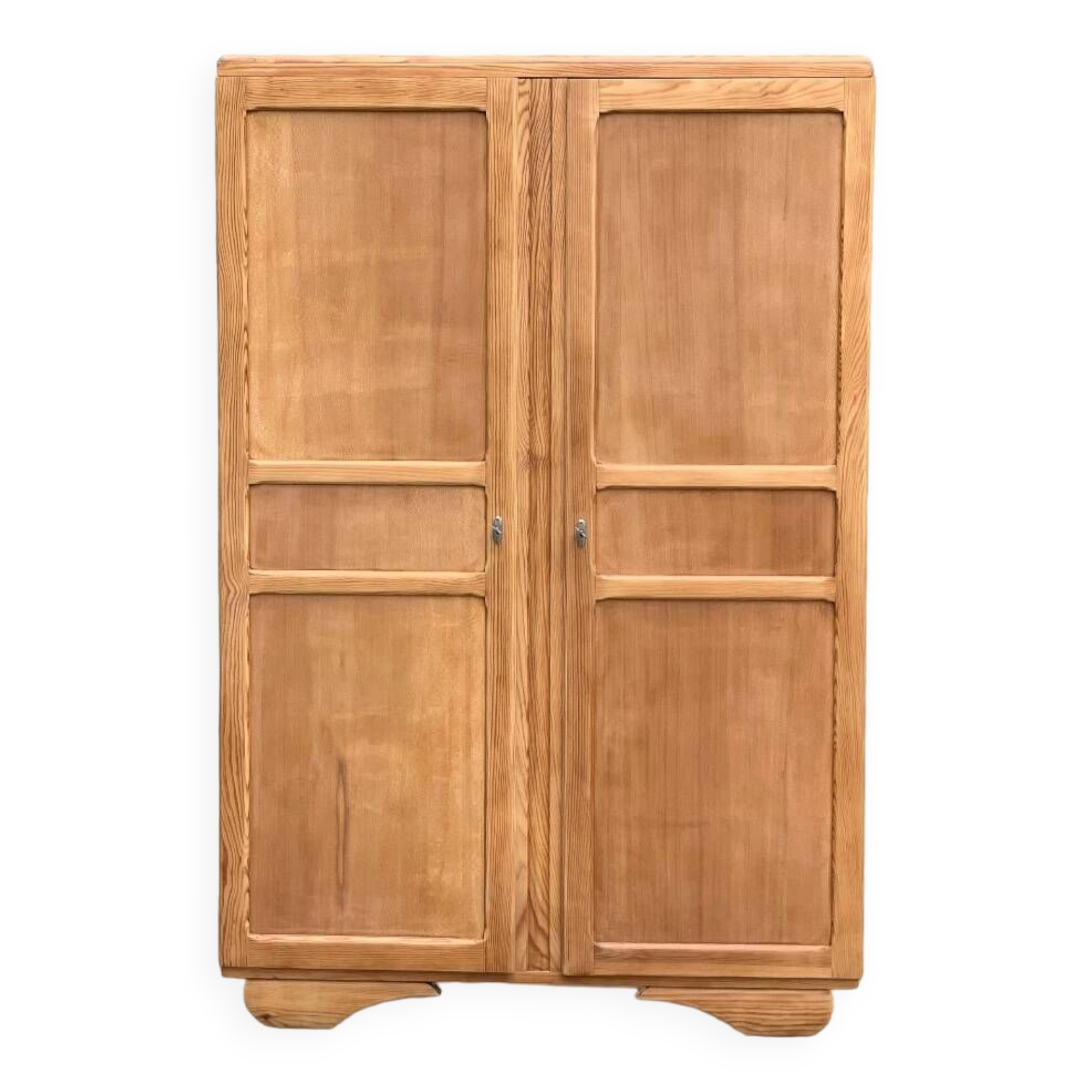 Parisian art deco wardrobe solid raw wood wardrobe