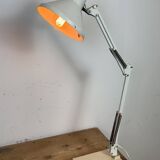 Vintage White Italian Architect Table Lamp, 1970s
