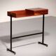 Rare console / table d'écriture italienne moderne du milieu du siècle par Ico Parisi.